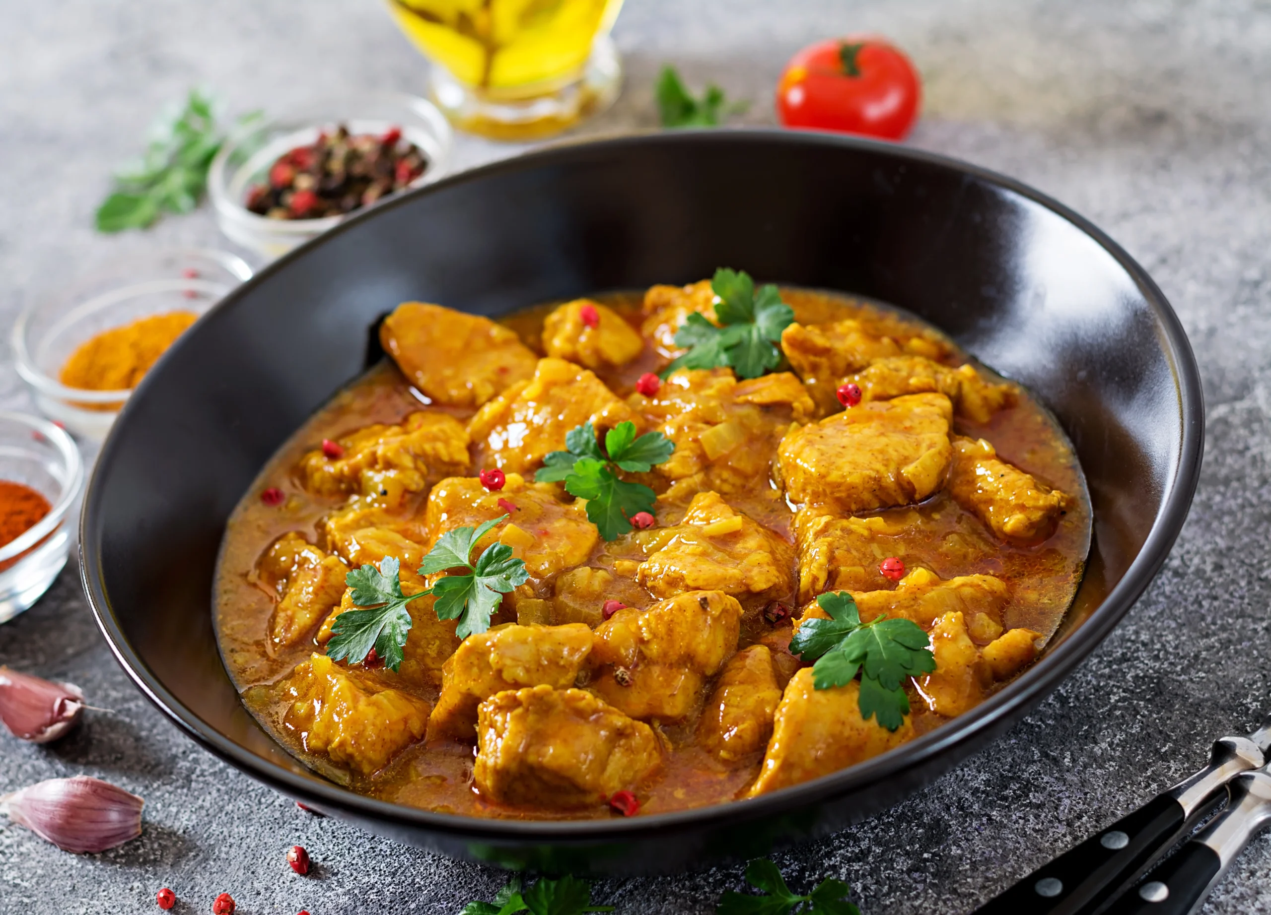 poulet curry coco